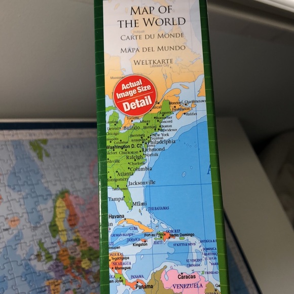 Eurographics 1000 Puzzle Map of the World - Picture 5 of 5
